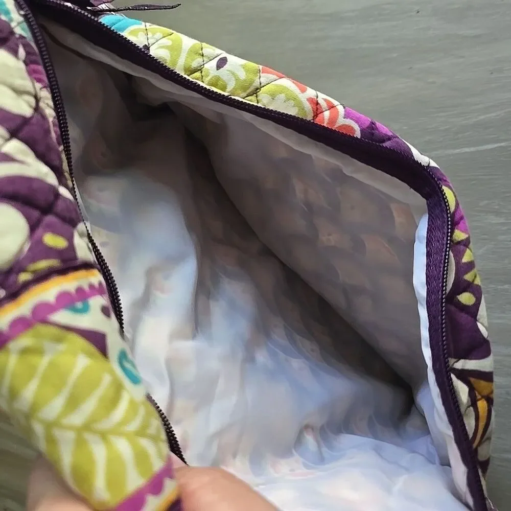 VERA BRADLEY Diaper Baby Bag w/Changing Pad Travel Duffle Purple Plum Crazy